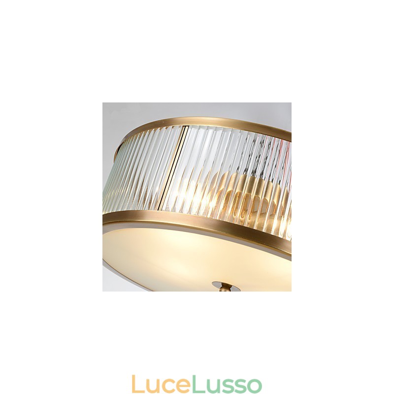 Tradizionale Classico Rustico Lodge Ottone Metallo Montaggio a filo