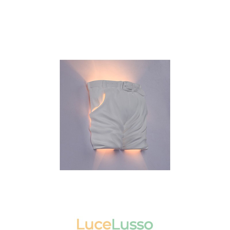 Lampada da parete in gesso per bambini, creativa e contemporanea, con luci a forma di pantaloni per la stanza dei bambini