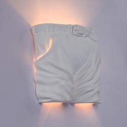 Lampada da parete in gesso per bambini, creativa e contemporanea, con luci a forma di pantaloni per la stanza dei bambini