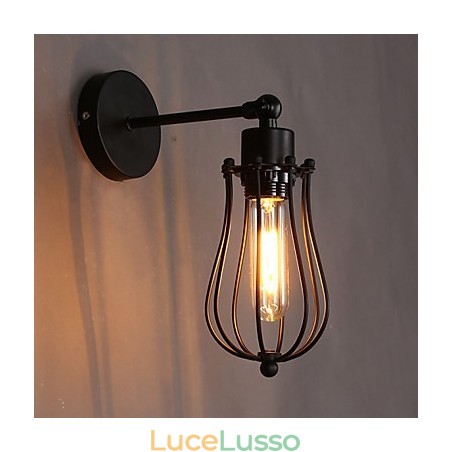 Lampada da parete decorativa in ferro battuto retrò a forma di pompelmo, personalità creativa Lampada da parete decorativa in ferro battuto retrò a forma di pompelmo, personalità creativa
