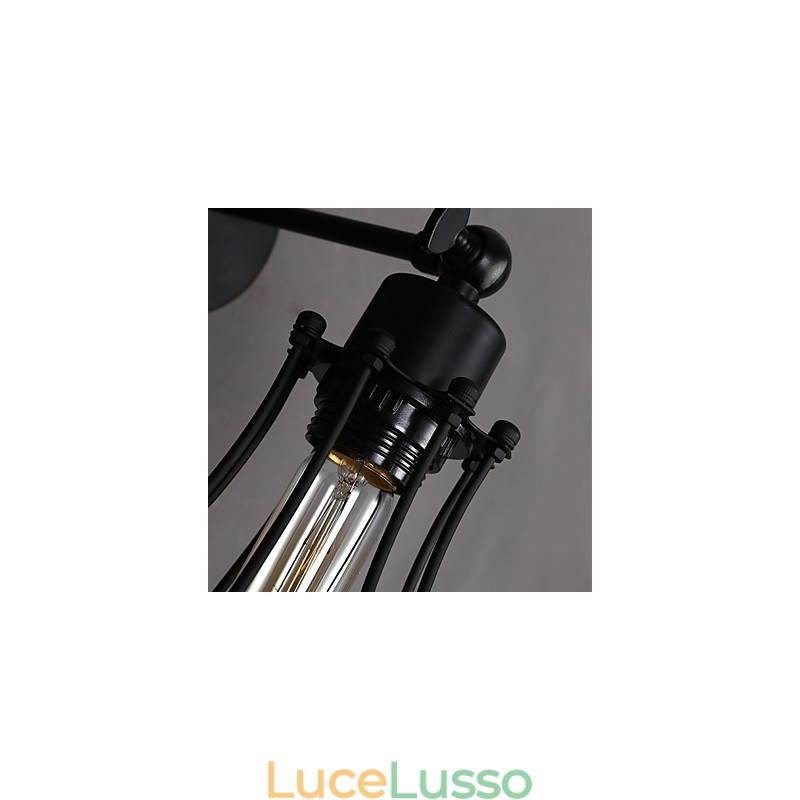 Lampada da parete decorativa in ferro battuto retrò a forma di pompelmo, personalità creativa
