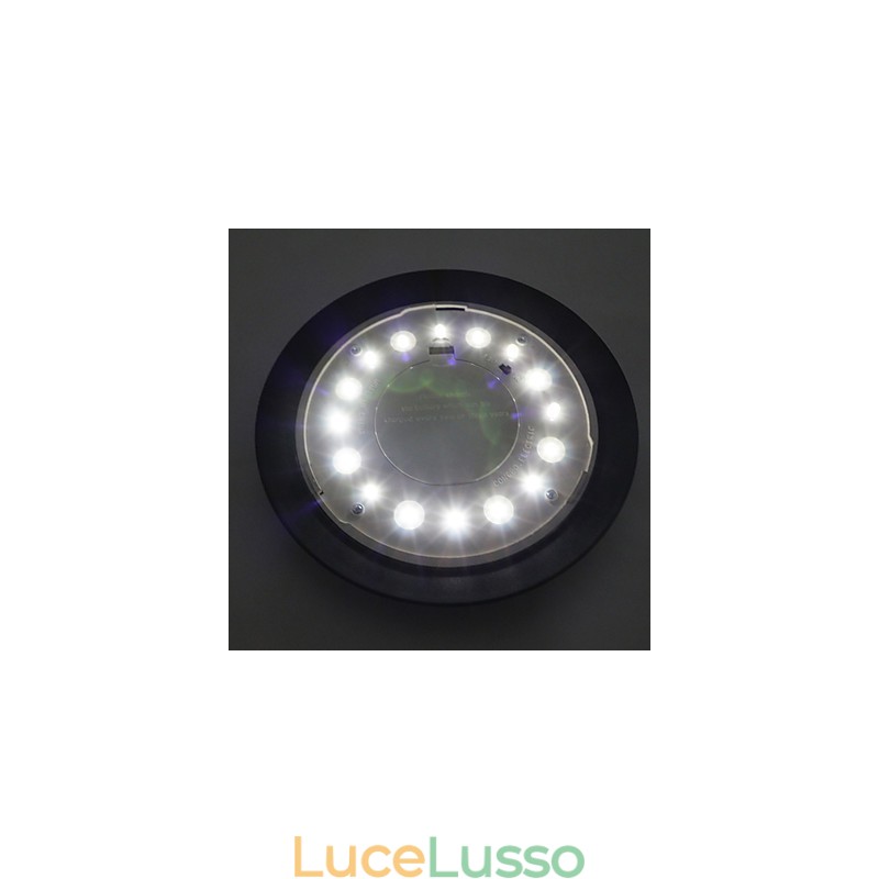 Lampada da parete per esterni con energia solare, per giardino, cortile, porta, percorso, villa, bianca
