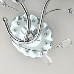 Fiori creativi Lampada da parete in cristallo contemporanea e contratta creativa