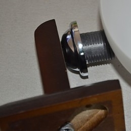 Lampada da parete creativa in legno massello per camera da letto, testata del letto, luci