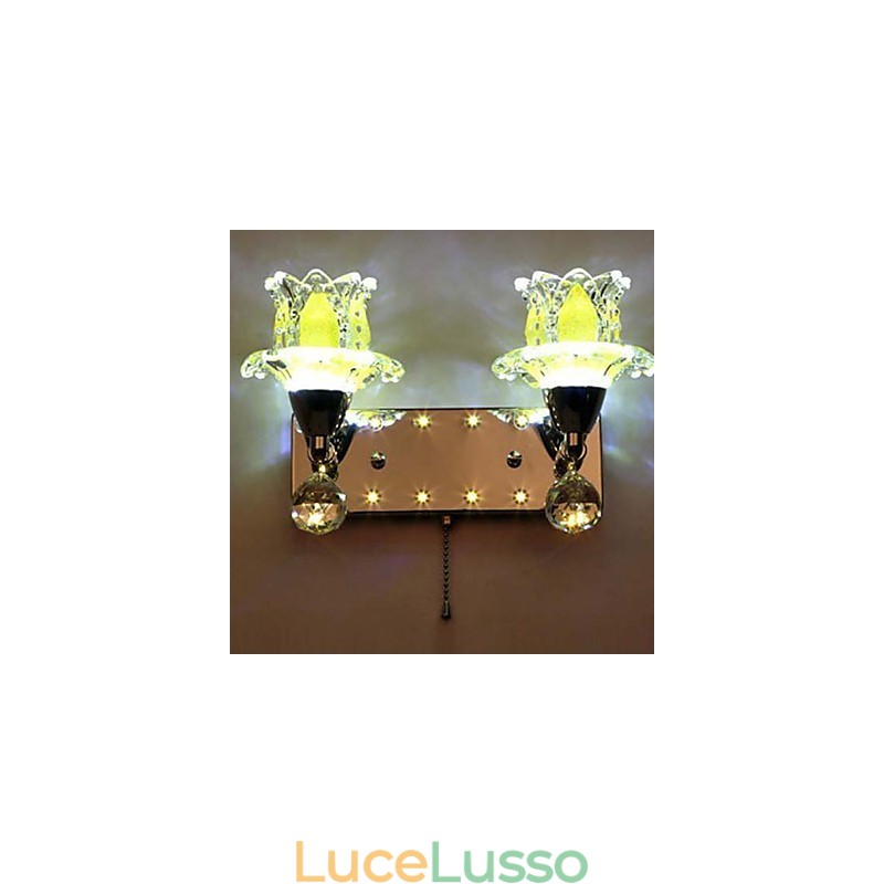 Lampada da parete in cristallo creativa contemporanea e contrattuale