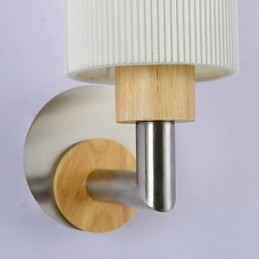 Applique da parete moderne contemporanee in legno e bambù