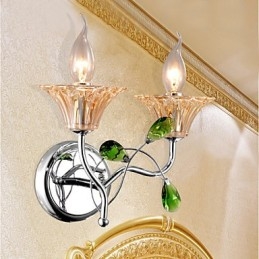 Lampada da parete in cristallo creativa contemporanea e contrattuale in stile europeo