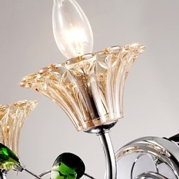 Lampada da parete in cristallo creativa contemporanea e contrattuale in stile europeo