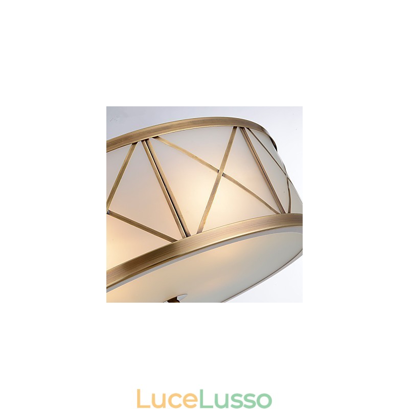 Tradizionale Classico Rustico Lodge Ottone Metallo Montaggio a filo