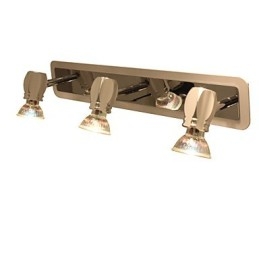 Moderne luci da parete cromate Luci da bagno con 3 luci
