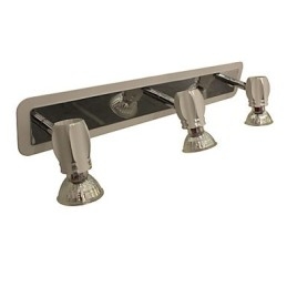 Moderne luci da parete cromate Luci da bagno con 3 luci