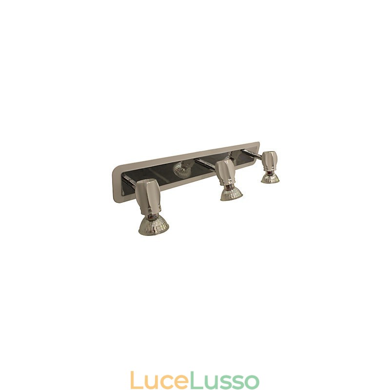 Moderne luci da parete cromate Luci da bagno con 3 luci