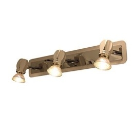 Moderne luci da parete cromate Luci da bagno con 3 luci