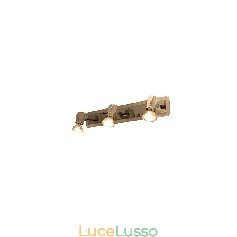 Moderne luci da parete cromate Luci da bagno con 3 luci