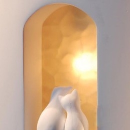 Moda Calda Bambini Camera Sospesa Luce Creativa Kitty Gesso Lampada da Parete Luci