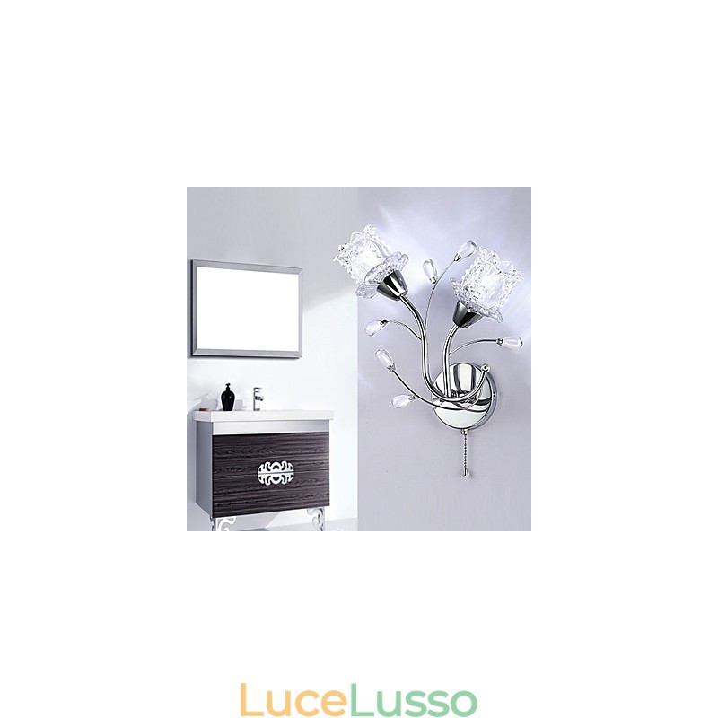 Lampada da parete in cristallo creativa contemporanea e contrattuale