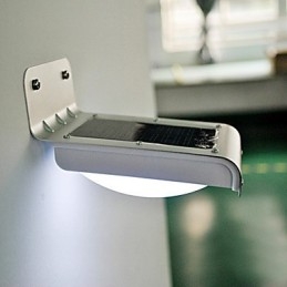 Lampada solare esterna con sensore vocale, per recinzione da giardino