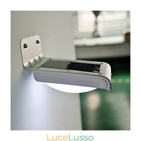 Lampada solare esterna con sensore vocale, per recinzione da giardino Lampada solare esterna con sensore vocale, per recinzione da giardino