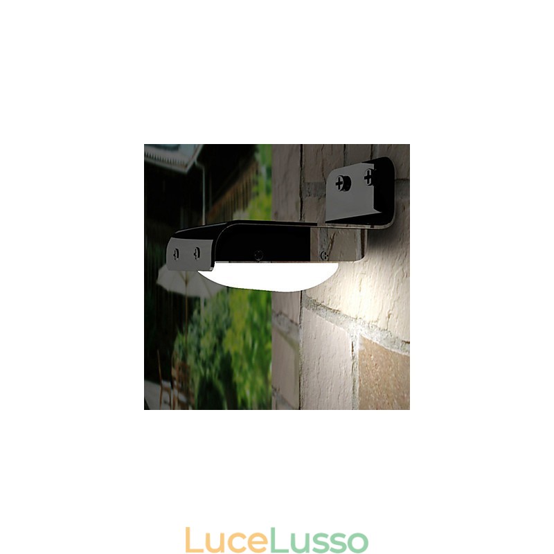 Lampada solare esterna con sensore vocale, per recinzione da giardino