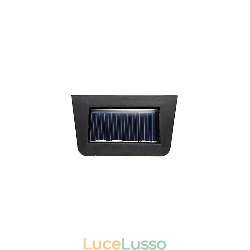 Lampada da parete con 2 lanterne a energia solare, colore giallo caldo