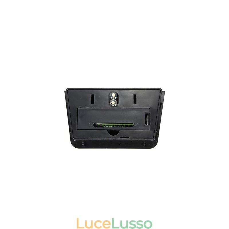 Lampada da parete con 2 lanterne a energia solare, colore giallo caldo