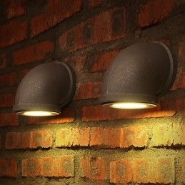 Loft Personalità Vintage Bar Bancone Tubo dell'acqua Lampada da parete Faretto Illuminazione Lotto Montaggio Scala Lampada da balcone