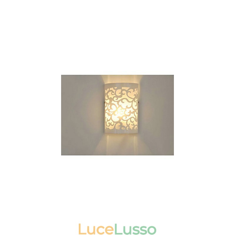 TUTTO BLU Decorazione di alta qualità di motivi o disegni intagliati su lampada da parete in legno