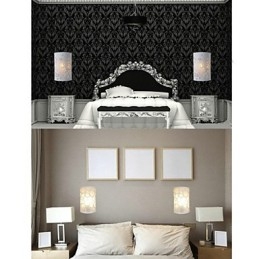 TUTTO BLU Decorazione di alta qualità di motivi o disegni intagliati su lampada da parete in legno