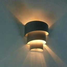 Lampada da parete a spirale di design moderno di alta qualità Lampada da parete creativa