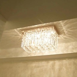 Moderno contemporaneo in cristallo metallo montaggio a filo