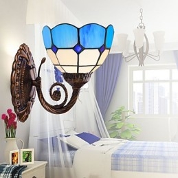 Lampada da parete Europa Type Restoring Ancient Ways Creative Mediterranean Glass Lights