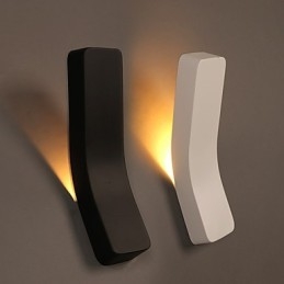Lampada da parete in ferro battuto piegato creativo e contemporaneo, luci di potenza
