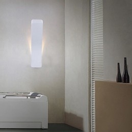 Lampada da parete in ferro battuto piegato creativo e contemporaneo, luci di potenza