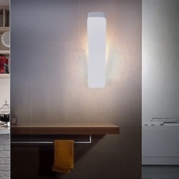 Lampada da parete in ferro battuto piegato creativo e contemporaneo, luci di potenza
