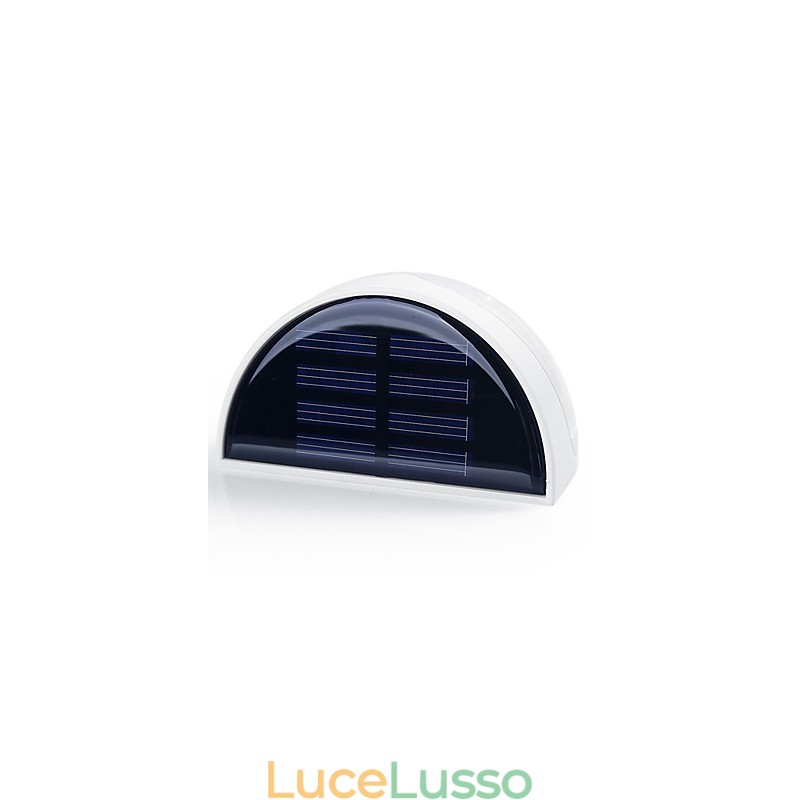 Lampada solare da giardino con sensore automatico, luce solare attivata (bianca)