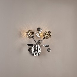 Applique da parete in cristallo Mini Style Modern Contemporary Metal