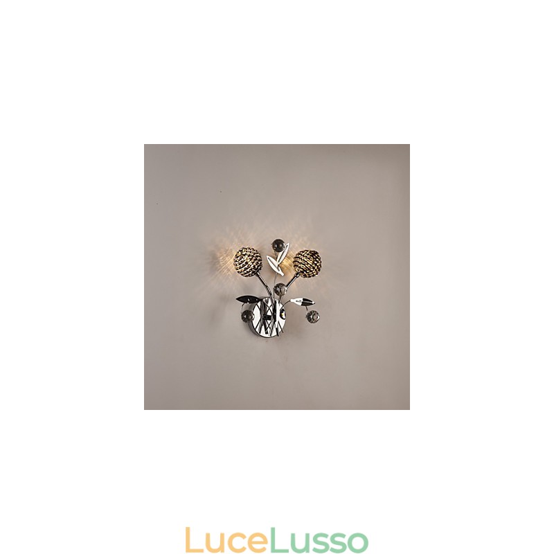 Applique da parete in cristallo Mini Style Modern Contemporary Metal