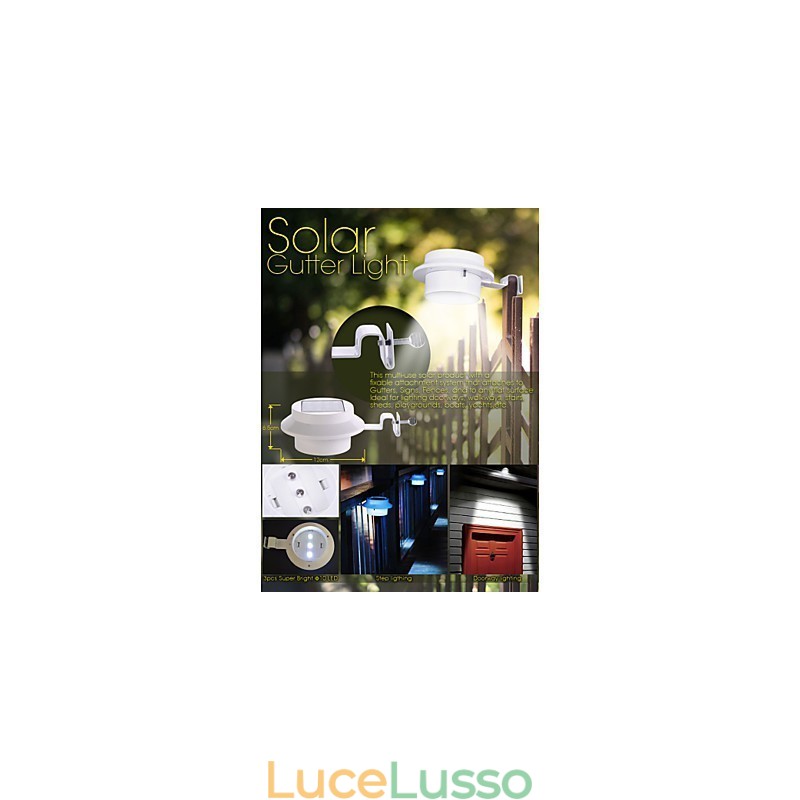 Lampada da tetto solare Lampada da recinzione Luci da recinzione Luci da corridoio Lampada da parete Lavello