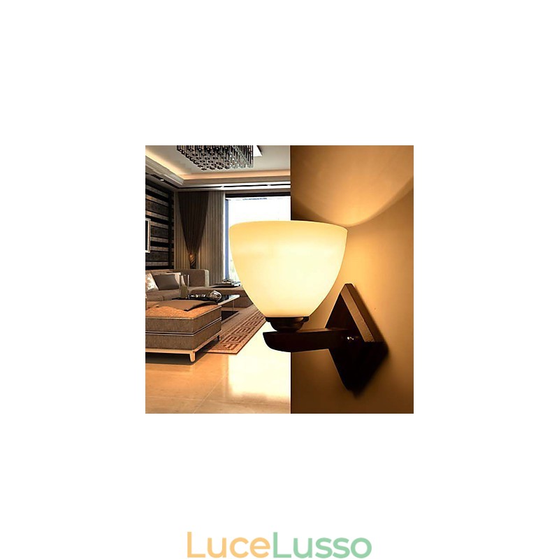 Lampada da parete in vetro Lampada da parete moderna calda della testata di un letto Luci