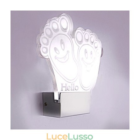 Lampada da parete in acrilico Lampada in PVC Chip luminoso Moderno contemporaneo Metallo Lampada da parete in acrilico Lampada in PVC Chip luminoso Moderno contemporaneo Metallo