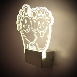 Lampada da parete in acrilico Lampada in PVC Chip luminoso Moderno contemporaneo Metallo
