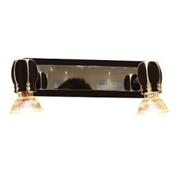 Moderne luci da parete nere Luci da bagno con 2 luci