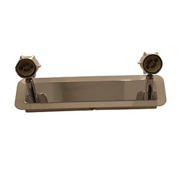 Moderne luci da parete cromate Luci da bagno con 2 luci