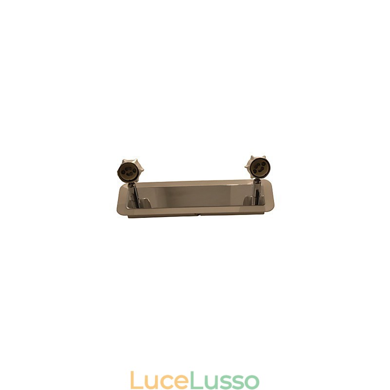 Moderne luci da parete cromate Luci da bagno con 2 luci