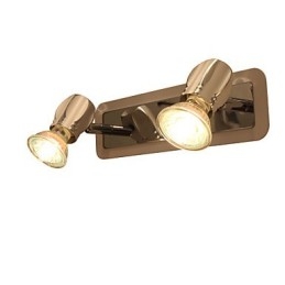 Moderne luci da parete cromate Luci da bagno con 2 luci