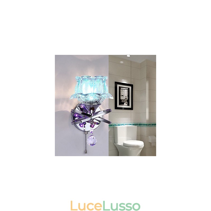 Lampada da parete in cristallo creativa contemporanea e contrattuale