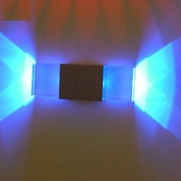 Lampada da parete quadrata in alluminio Modello da bar creativo Applique da parete Moderna Contemporanea in metallo