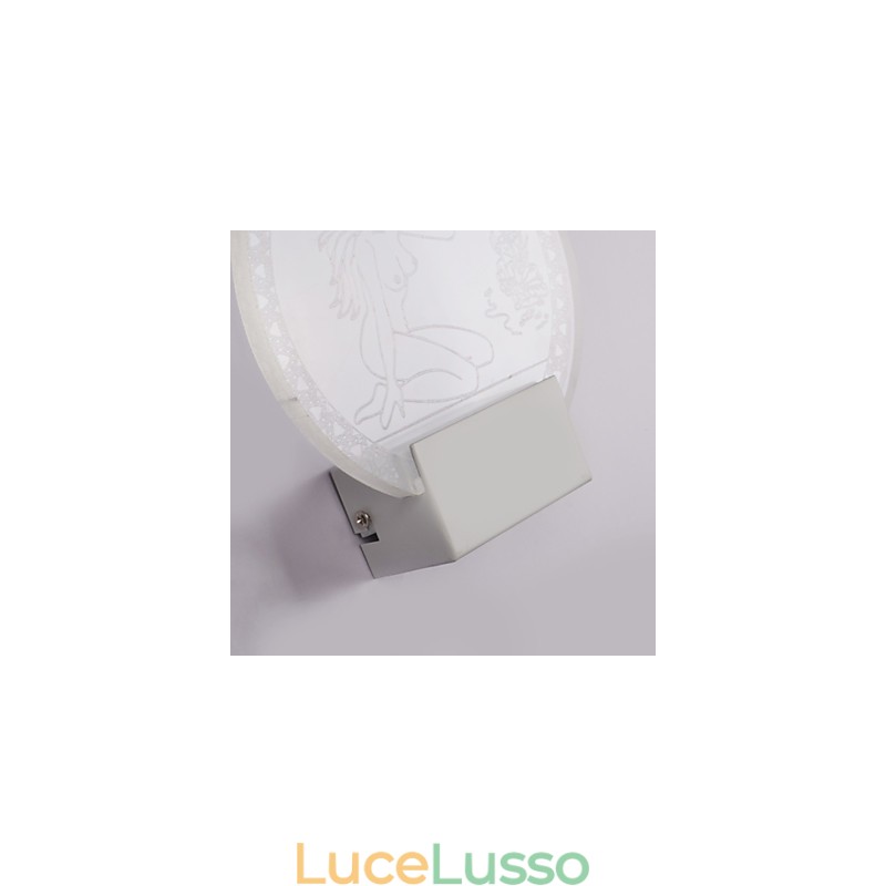 Lampada da parete in acrilico Lampada in PVC Chip luminoso moderno contemporaneo Metallo 5W