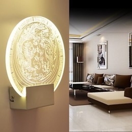 Applique da parete Lampada in PVC Luce Moderna Contemporanea Metallo