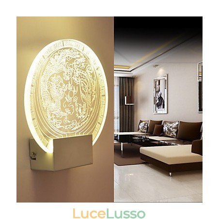 Applique da parete Lampada in PVC Luce Moderna Contemporanea Metallo Applique da parete Lampada in PVC Luce Moderna Contemporanea Metallo